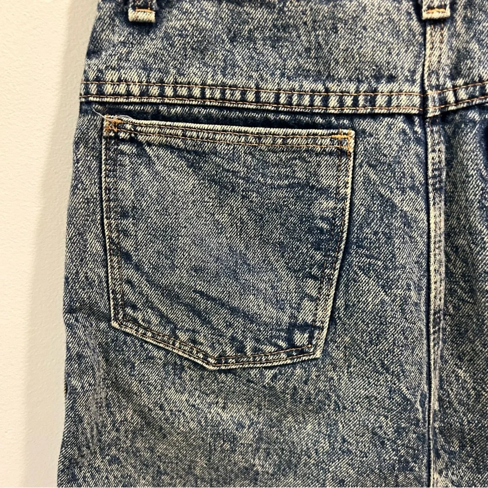 Vintage Roberto Orsini Denim Skirt 7/8 acid wash 80s jean - Picture 8 of 12